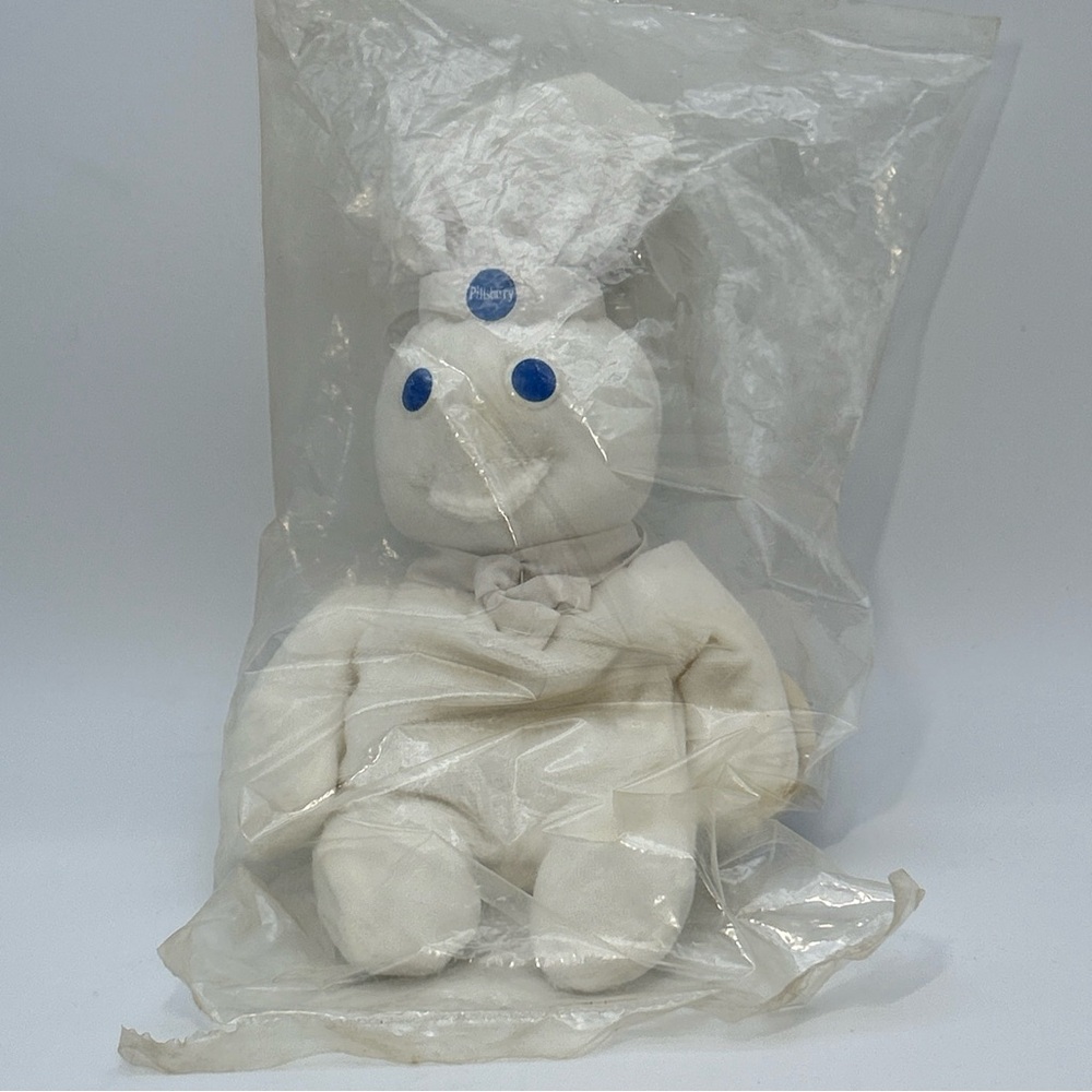 Vintage Pillsbury Doughboy Beanie Bean Bag 8" Plush Doll 1997 Dough Boy